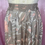 1980s Monstera print skirt, unbranded, size 6