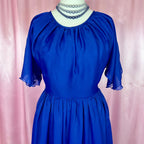 1970s floaty maxi dress, by Kleemeier Hof, size 12