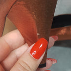 1980s metallic copper heels, by Laceys Footwear, size 5/38