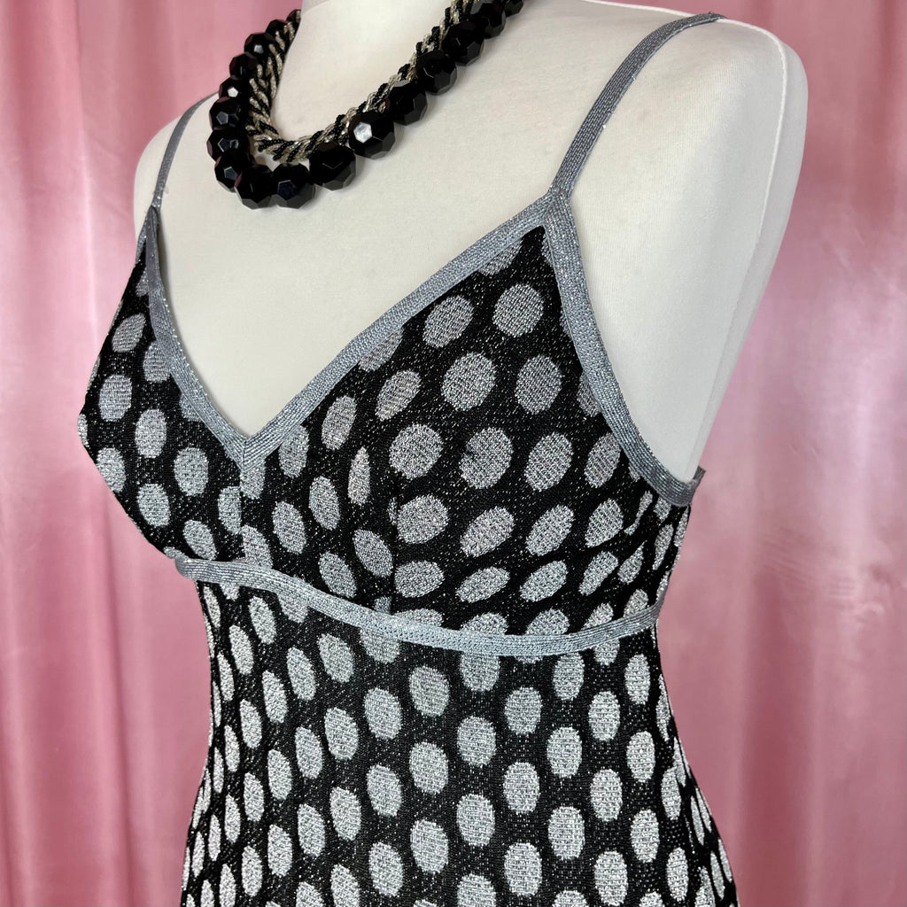 1970 sparkly spotty dress, by Devonshire Lady, size 8