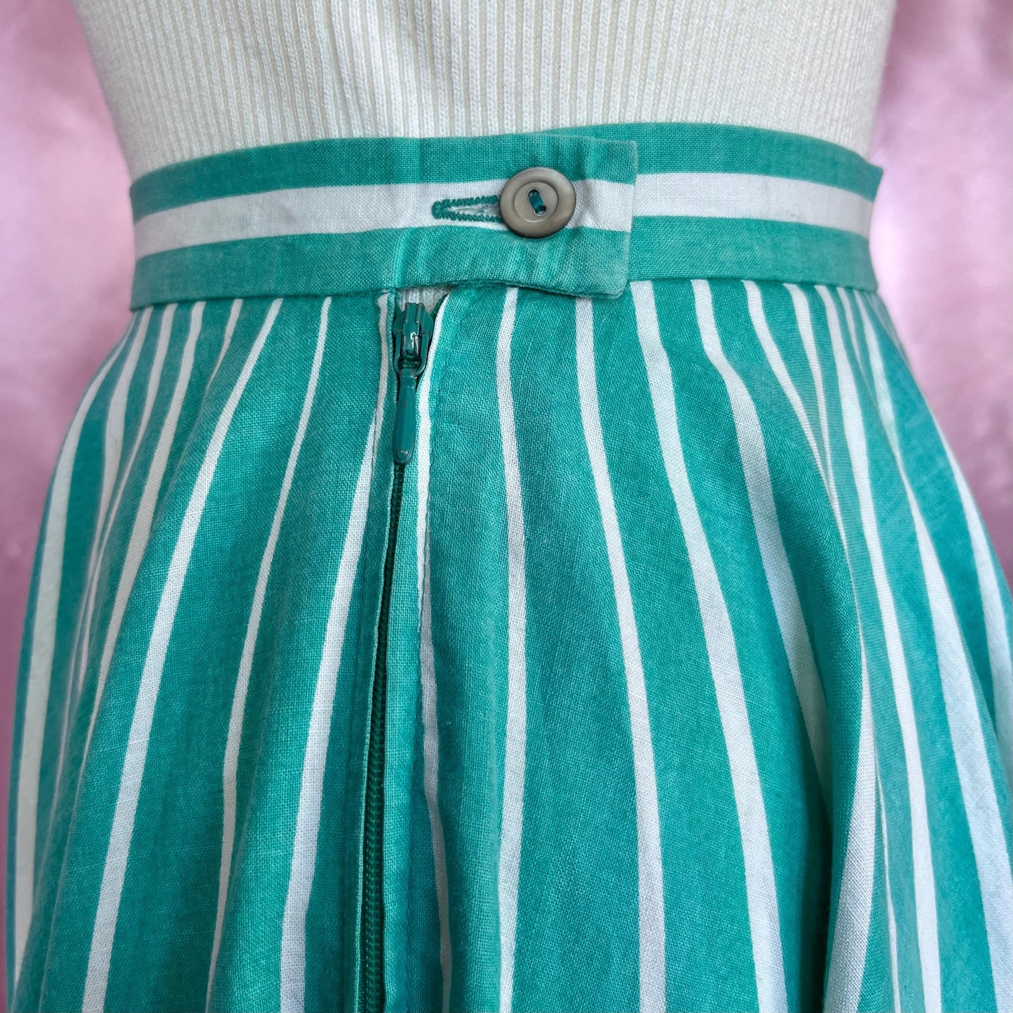 1980s Stripey circle skirt, by Heinzelmann, size 6