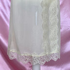 1970s Pale yellow negligee, unbranded, size 8