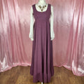 1970s Purple flared maxi dress, by Quad, size 10