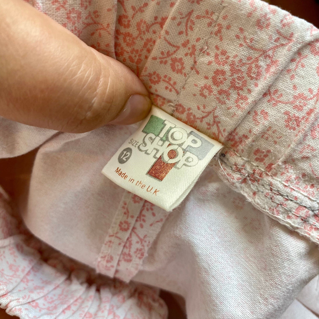 1980s ditsy print trousers, by Topshop, size 12